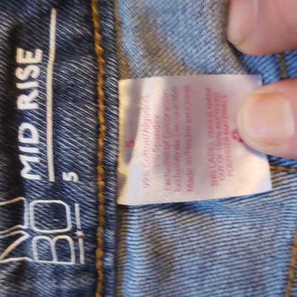 NOBO Juniors mid rise Jean Shorts size 5 - Picture 3 of 4